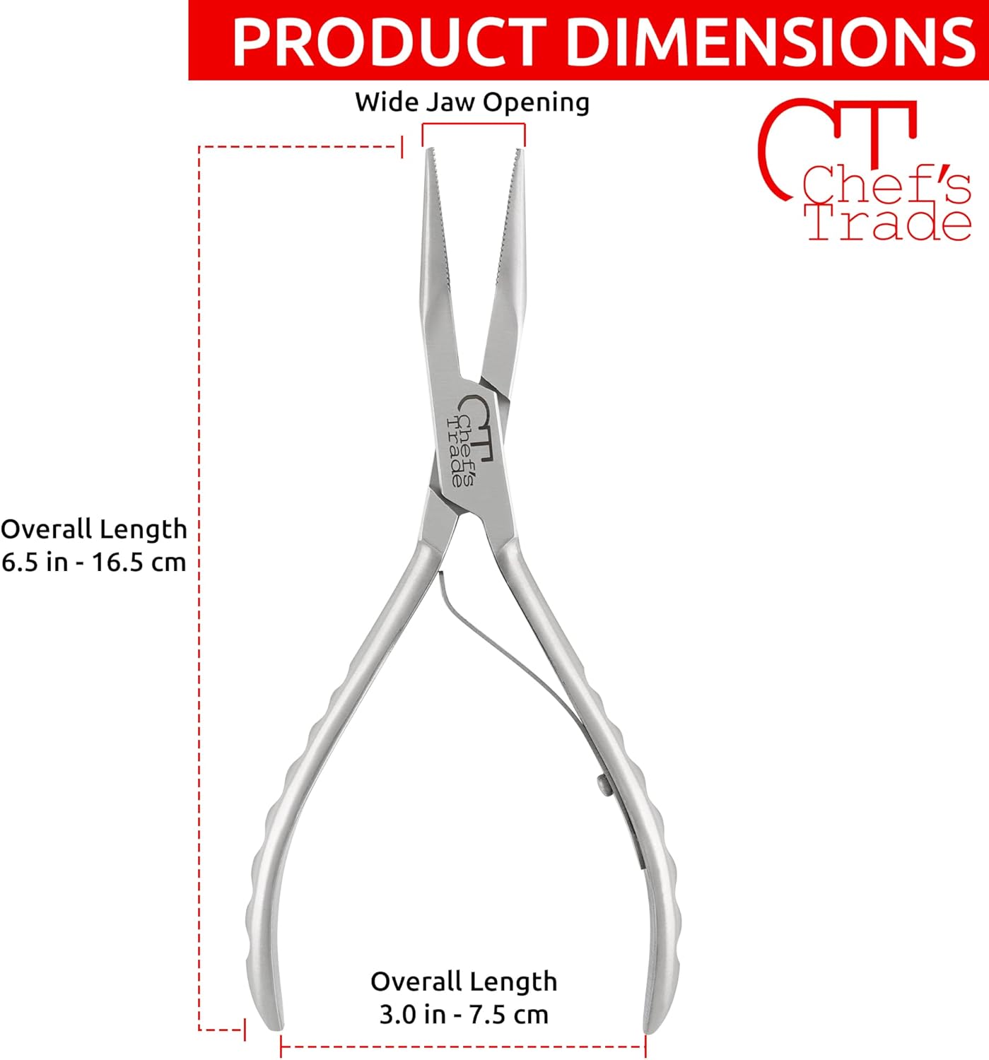Fish Bone Pliers/Tweezers Stainless Steel Washable (plasma)