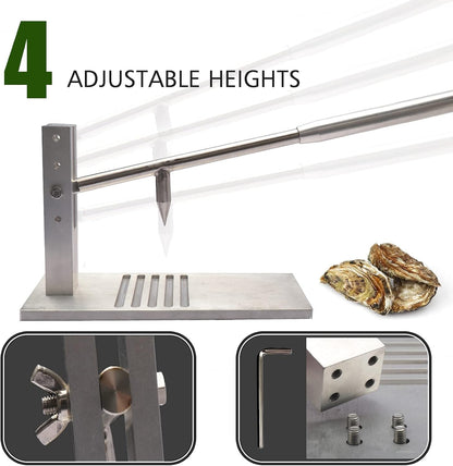 Colinktool Oyster Shucker Tool Set, Adjustable Oyster Clam Opener Machine