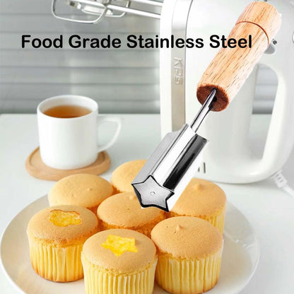 Cupcake Corer and Filler Tools Cake Digging Hole Maker Cupcake Plunger Hole punch Hole Cutter Cake Digging Holes Stainless Steel Cookie Dunker Tool Pastry Filling Accessories