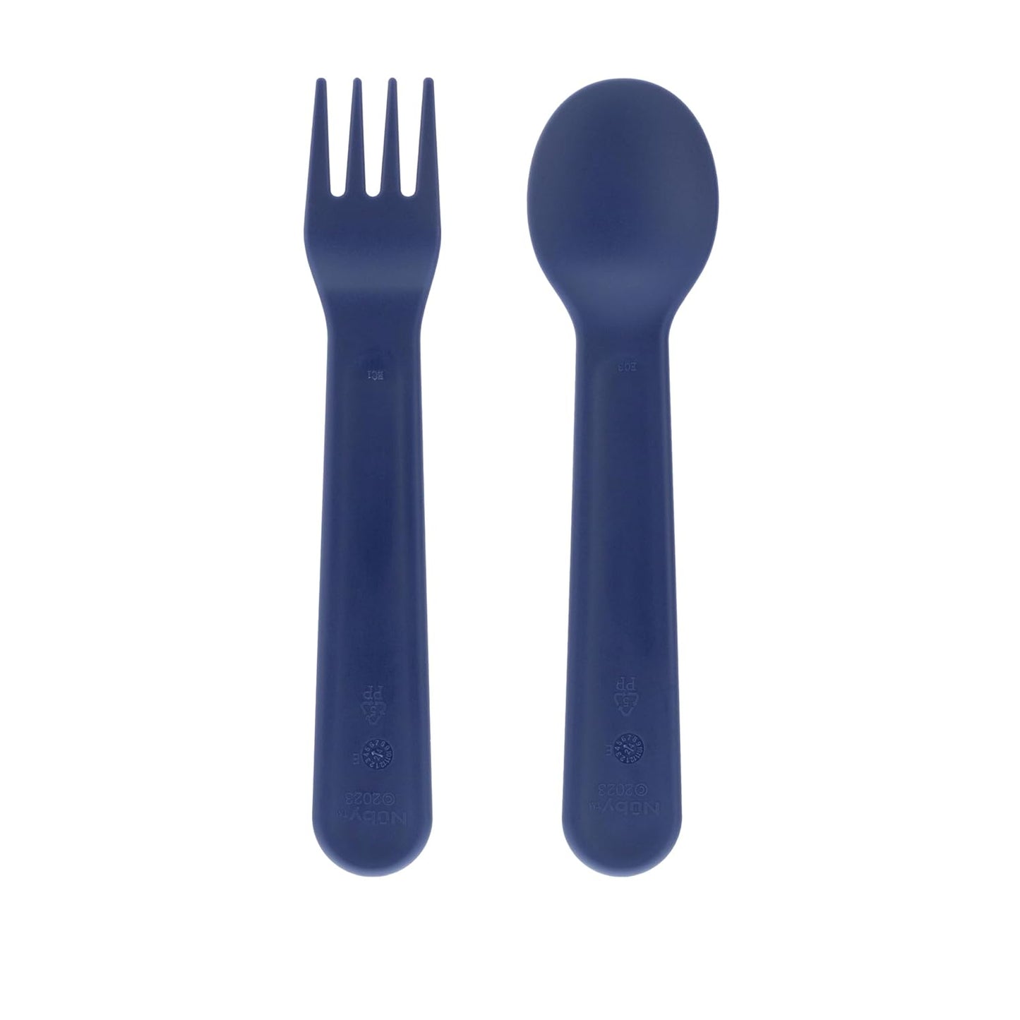 Nuby Toddler Utensils with Travel Case - Self-Feeding Fork & Spoon Set for Kids - Easy-to-Hold Training Utensils with Rounded Safe Edges for Independent Mealtime - Dinosaurs