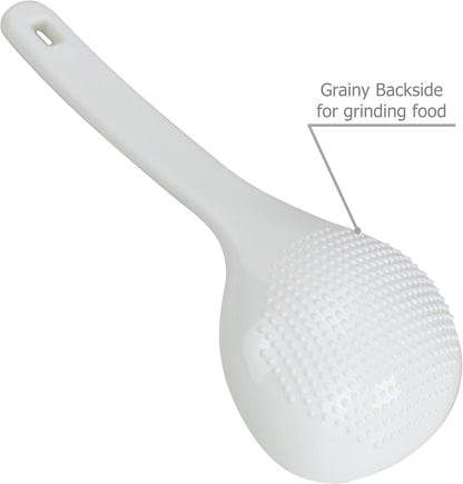 EIKS 2 Pack Plastic Soup Ladle Serving Spoon, 7.5 inch Long