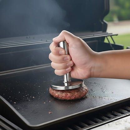 Meat Pounder Tenderizer -Solid Stainless Steel Round Chicken Flattener Tool