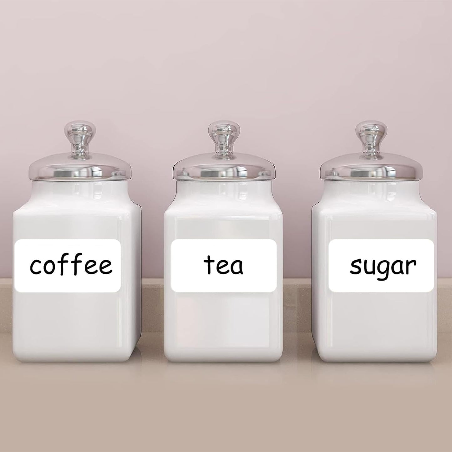 SVNOOC Multi-Use Removable Dry Erase Labels Stickers, White, Reusable Sticky Notes for Kitchen Office School All Purpose Use(1.25 * 3.5 inches White)