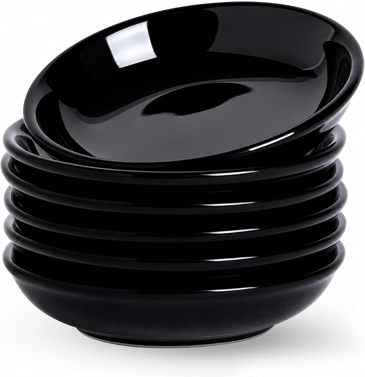 Japanese Style Ceramic Dipping Bowls,3'' Small Pinch Bowls Set Side Sauce Cups,Dishes for Sushi,Snack and Soy,BBQ,2.5 Oz Blue and White Mini Bowl for Kitchen Prep - Set of 6 (3 inch)