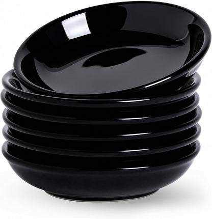Japanese Style Ceramic Dipping Bowls,3'' Small Pinch Bowls Set Side Sauce Cups,Dishes for Sushi,Snack and Soy,BBQ,2.5 Oz Blue and White Mini Bowl for Kitchen Prep - Set of 6 (3 inch)