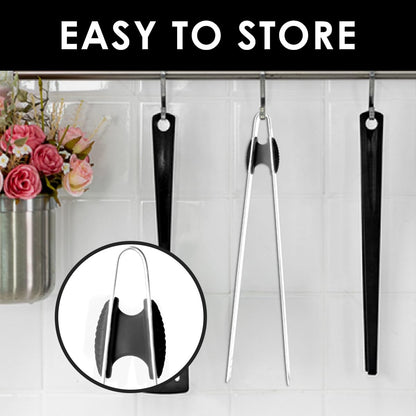 Gutsdoor 8 Inch Plating Tweezers Stainless Steel Precision Culinary Tweezer Silver Kitchen Straight Tweezers Tongs