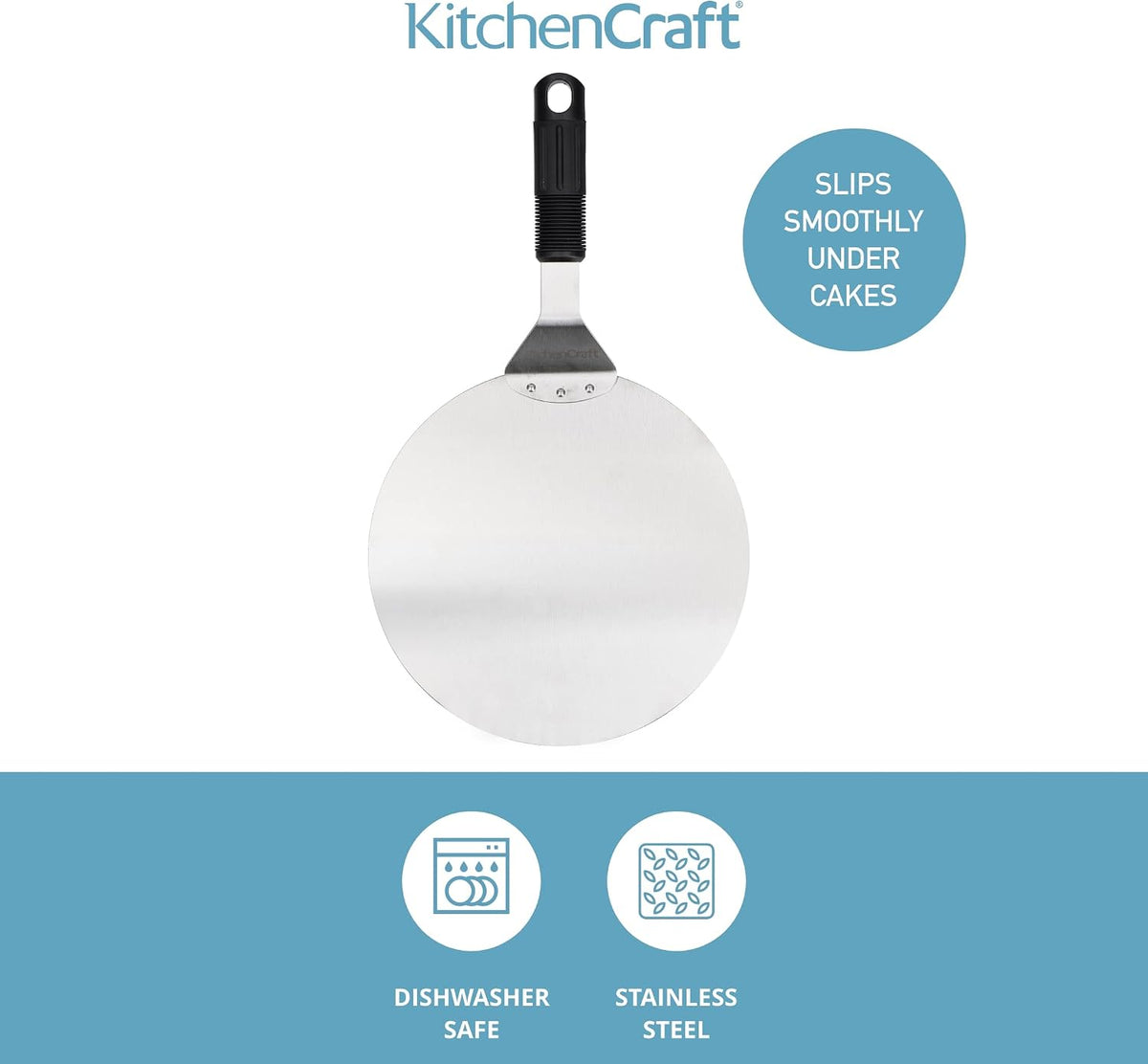 KitchenCraft Cake Lifter, Stainless Steel, 25cm