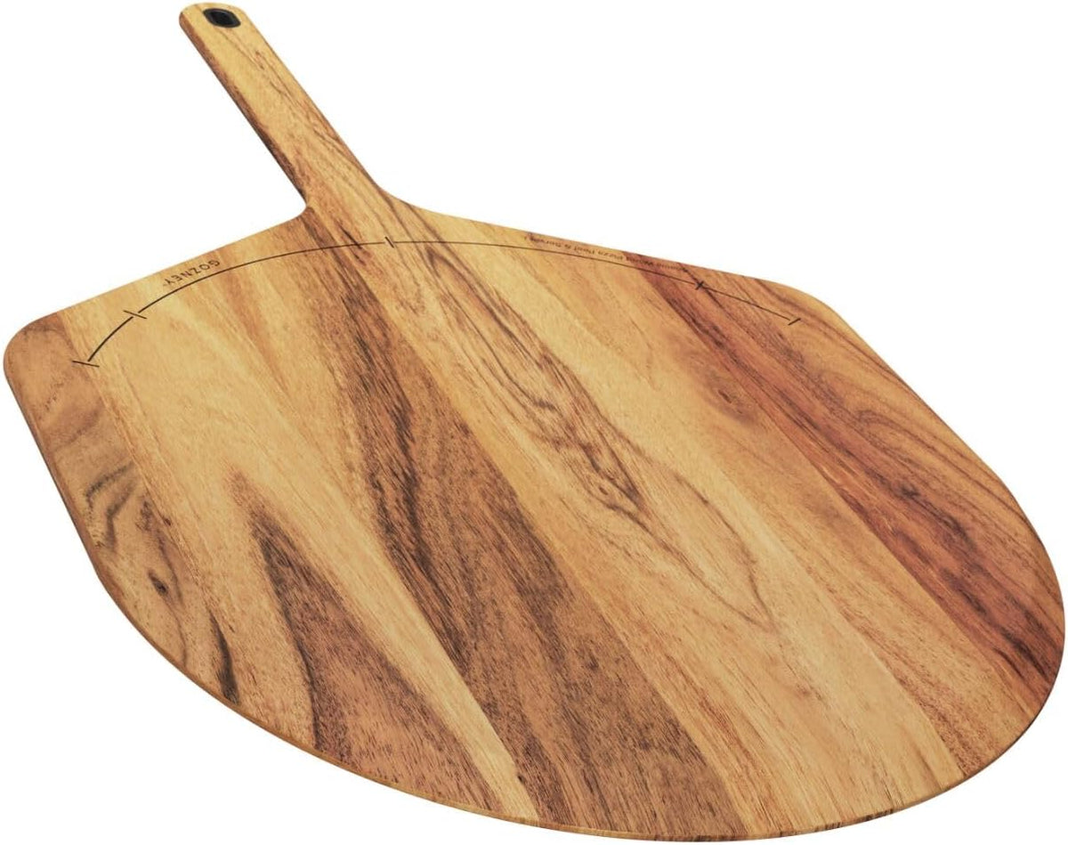Gozney 12" Acacia Wood Pizza Placement Peel and Server, Durable Hardwood