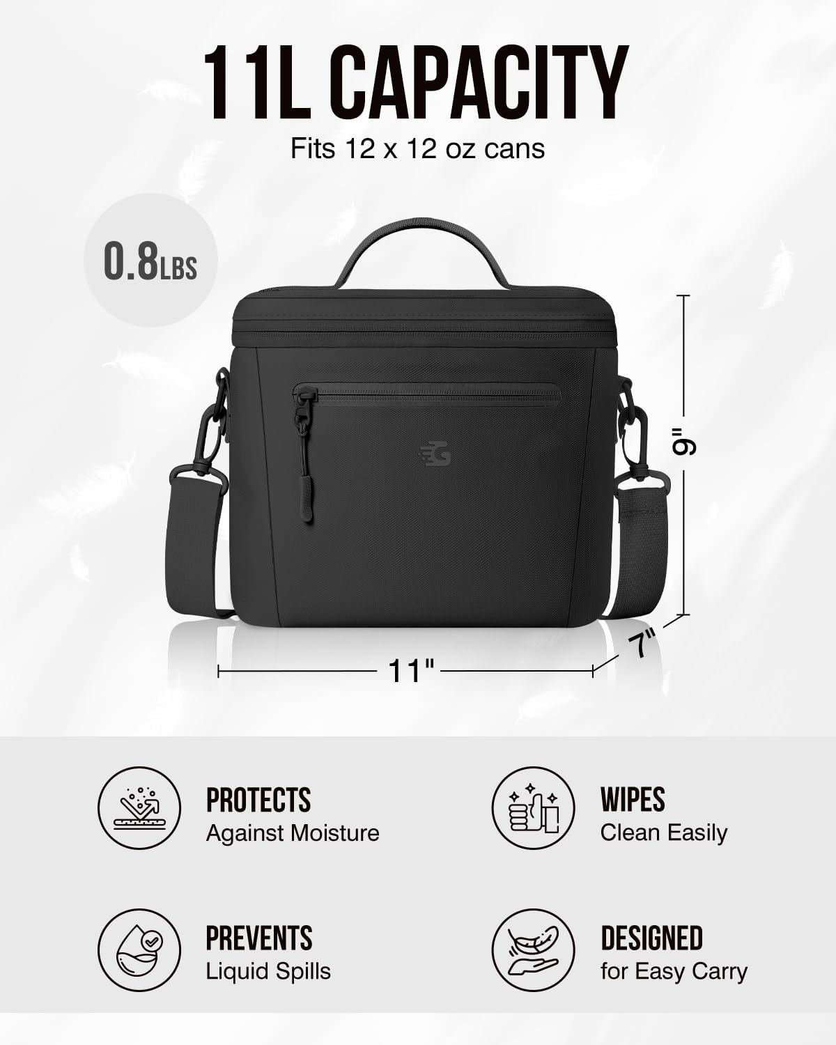 GLORIEROO Insulated Lunch Box Bag Women Girls - Waterproof Leakproof Lightweight Reusable Cooler for School Work Picnic - Back to School