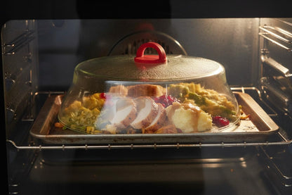 Tall Microwave Tempered Borosilicate Glass Plate Cover 10 x 4