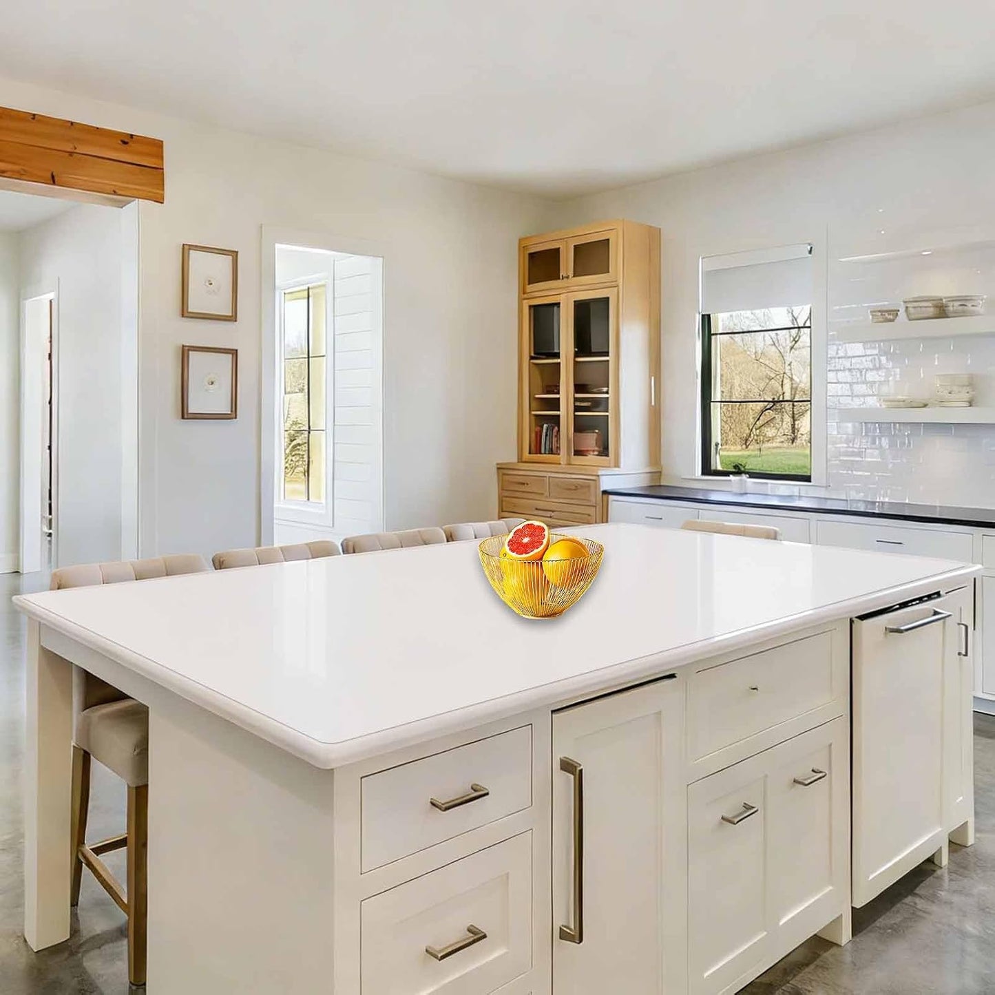 72''x16'' Extra Large Silicone Mat for Kitchen Counter, Heat Resistant Countertop Protector, Non-Slip Waterproof Kitchen Island Mat, Easy to Clean, Light Gray
