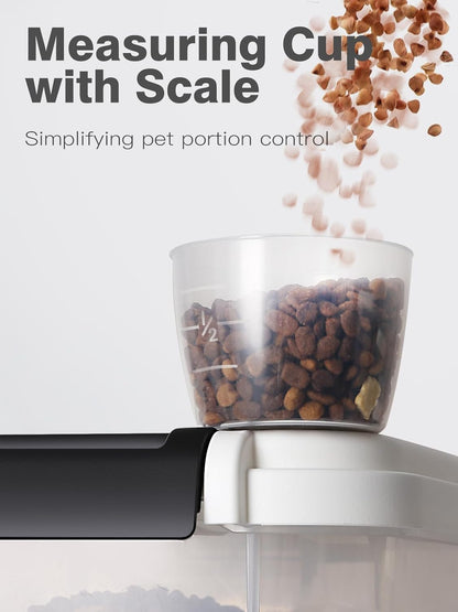 LivLab Mker Dog Food Storage Container - 6L/6KG/10LBS Pet Food Storage Containers With Lids & Scooper, BPA Free Airtight Storage Containers Store Dry Food For Kitchen Pantry
