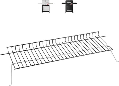 Utheer 2-Pack Griddle Warming Rack for Blackstone 28" Griddles, Stainless Steel Flat Top Grill Accessories | Reversible Rack Adds Prep Space, Foldable Clip-On Design Expands Cooking & Holding Area