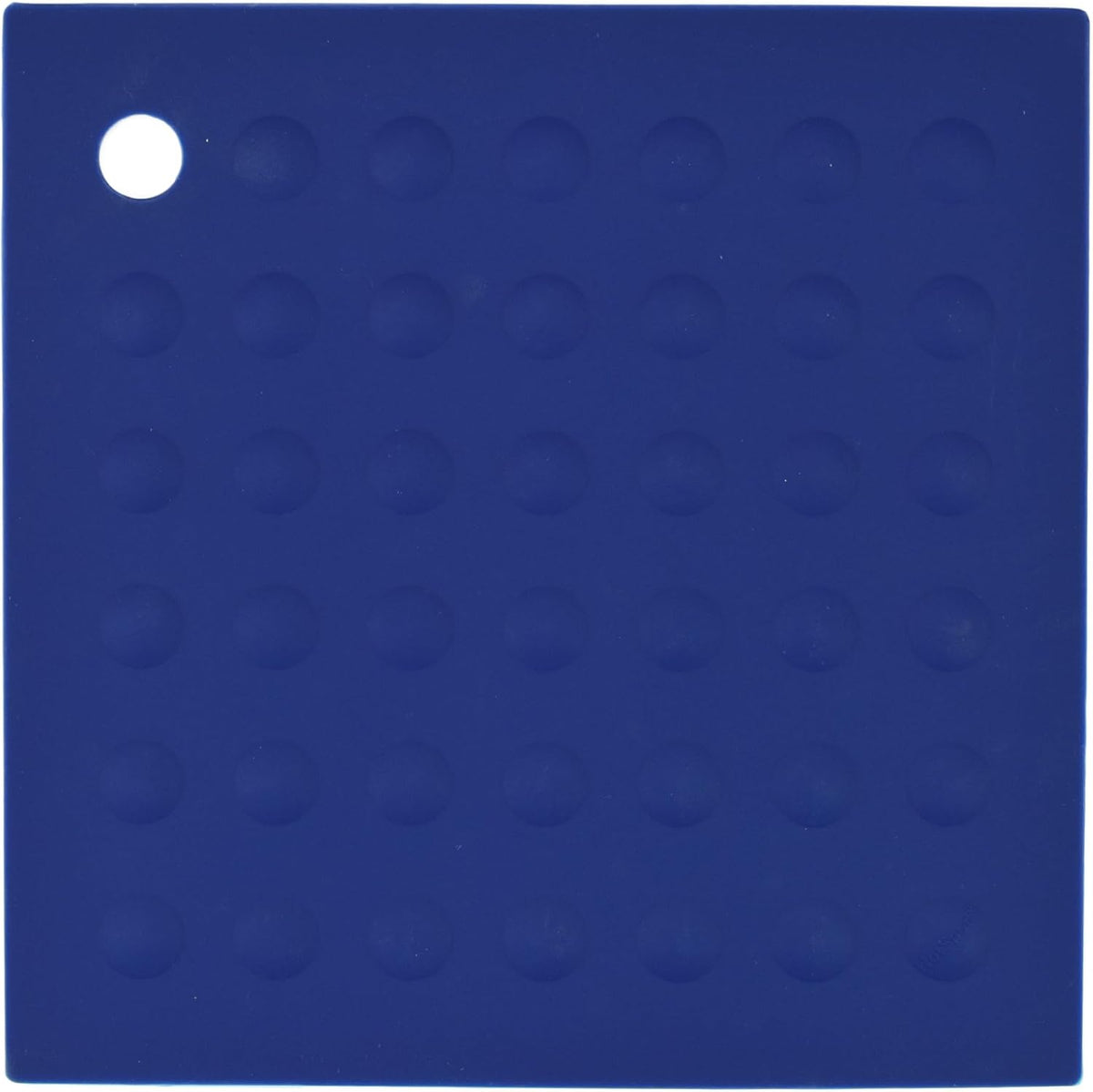 Lamson Silicone Pot Holder, 7x7 in Heat Resistant Trivet, Black