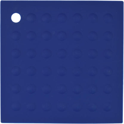 Lamson Silicone Pot Holder, 7x7 in Heat Resistant Trivet, Black