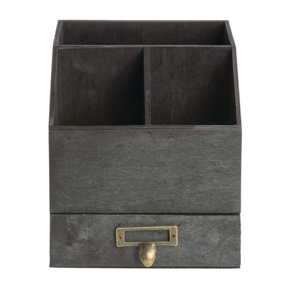 American Metalcraft PWC7 Poplar Wood Caddy, Natural, 7 1/2-Inches