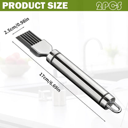 Green Onion Slicer 2Pcs Stainless Steel