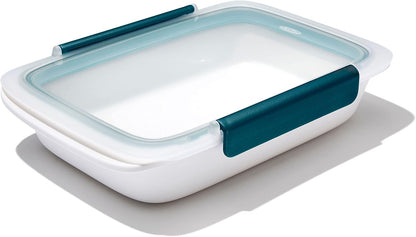 OXO Good Grips Prep & Go Snack & Dip Container, Snack Fuss-Free on the Move, Leakproof Reusable Small Meal Food Storage and Lid, Food Containers with Lids, Snack Organizer, 1.6 Cups/0.4 L