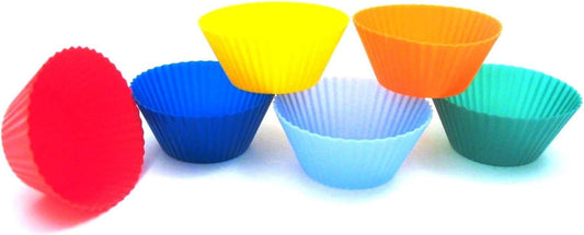 Kitchen Supply Mini Muffin Silicone Baking Cups, 1-7/8-Inch(measurement of bottom of cup), Set of 12
