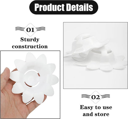 2 Pcs Egg Yolk Separator Exquisite Flower-Shaped Egg Separator Tools
