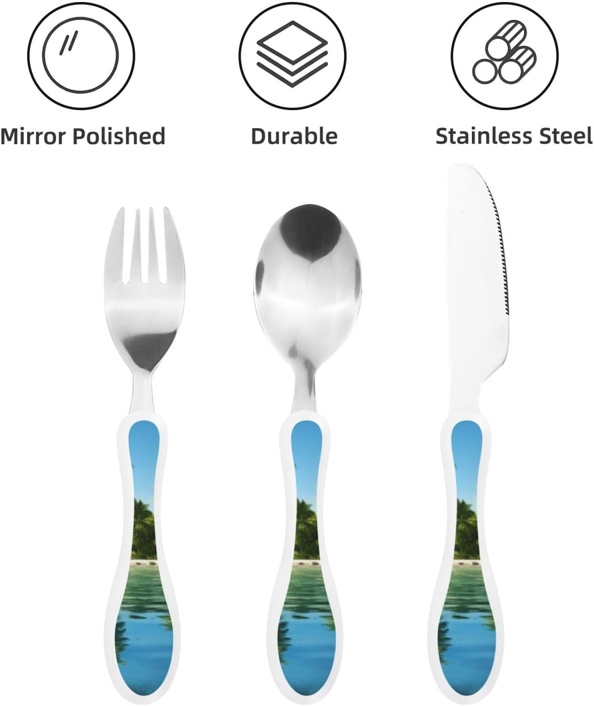 3-Piece Kids Silverware Set With Storage Case, Stainless Steel Reusable Children Safe Knife Spoon Fork Set Animal Cartoon Owls Cute Children Flatware Set For Kids Lunch Box