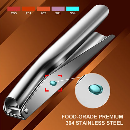 Stainless Steel Garlic Press, Garlic Crusher, Dishwasher Safe