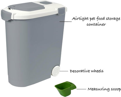 Ashfield & Harkness Airtight Pet Food Storage Container, up to 30 Lbs/ 36 Qt for Dog Cat Bird and Other Pet Food Storage, Easy Acces Including Scoup, Easy Access, Lightweight Keeps Pet Food Fresh