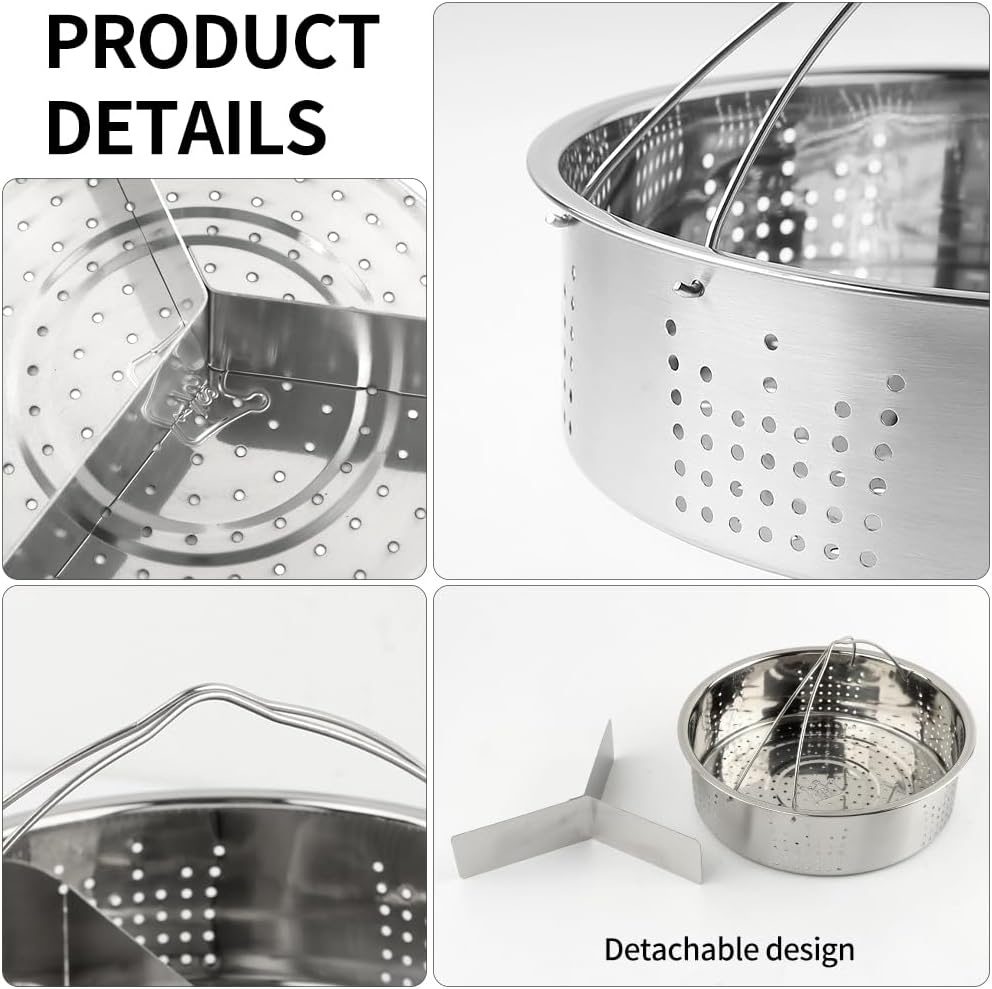 Steamer Basket for Instant Pot, Stainless Steel Vegetable Steaming Basket