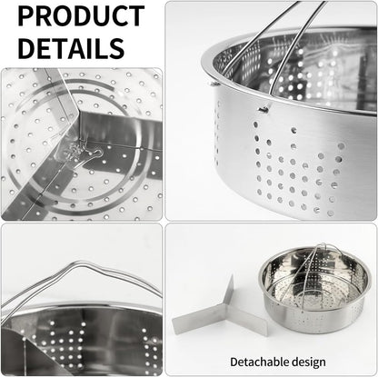Steamer Basket for Instant Pot, Stainless Steel Vegetable Steaming Basket