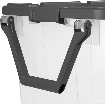 Extra Large Storage Bin, 40 Gallon Wheeled Plastic Storage Container with Handle, Green, Pack of 2 (GREEN)