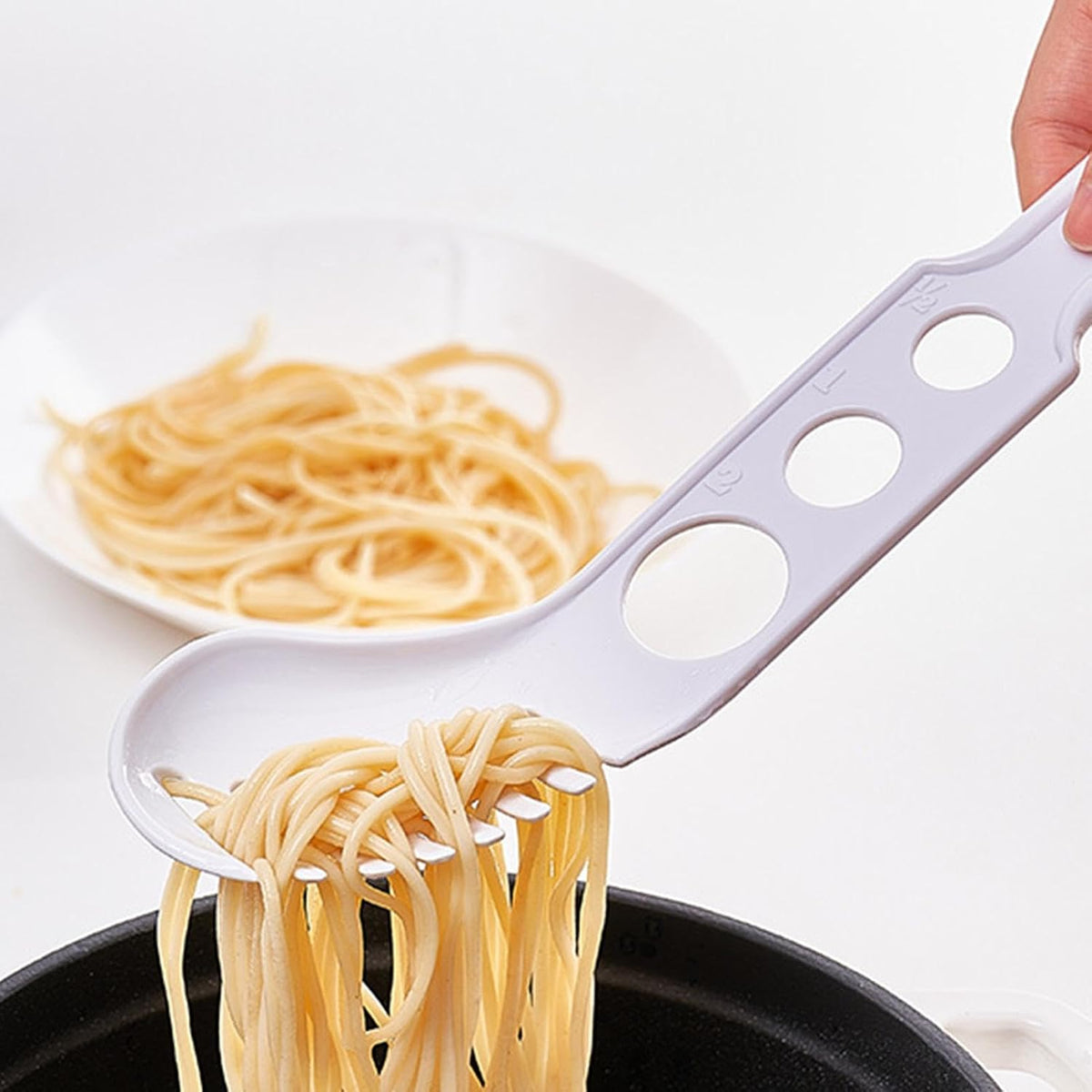 Spaghetti Measurer Tool Spoon Multifunctional Pasta Measurer Utensil Gadget