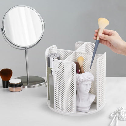 Cup and Lid Organizer Cup Dispenser Coffee Cup Organizer Paper Cup Holder Rotating for Bathroom, Restaurant, Break Room, Coffee Station, Bar, Buffet, Kitchen Cabinet, Countertop,4 Compartment
