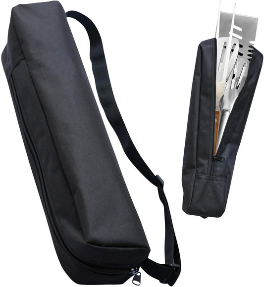 Grill Storage Bag, Oxford Cloth BBQ Tools Carry Bag, Waterproof Grill Utensil Accessory Storage Bag, Grill Utensil Holder Pouch for Camping Picnic Barbecue(size:57 x 10 x 10cm)