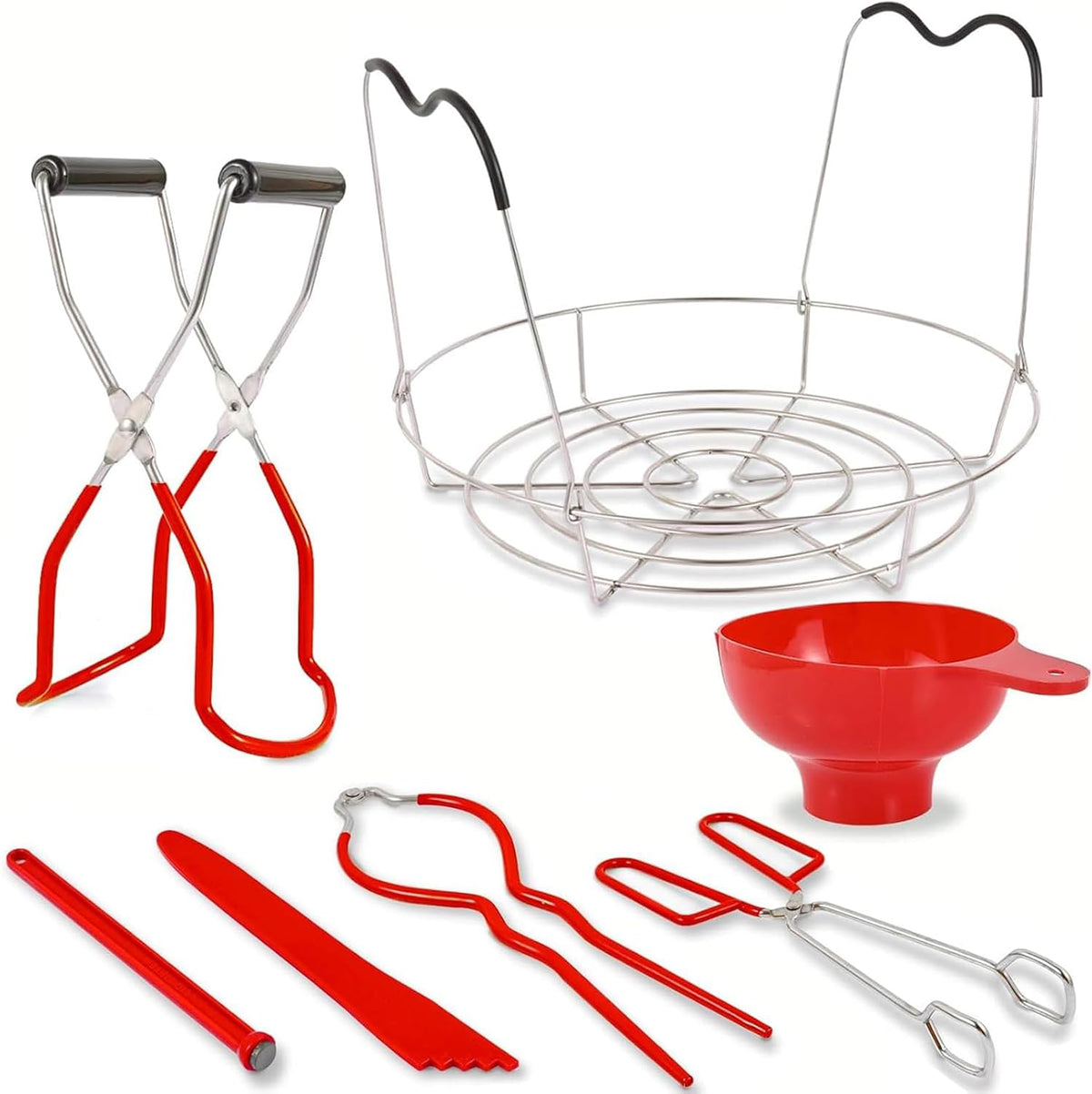 7 Pieces Canning Supplies Kit, Red