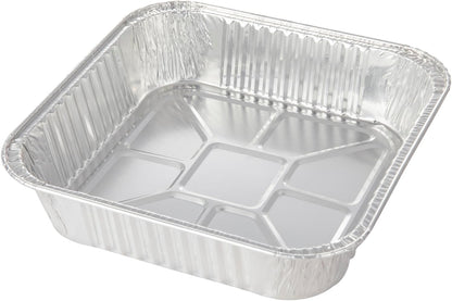 Waytiffer 25pack- 8 x 8 Aluminum foil Pans Disposable Heavy Duty Square baking Cake Pan, Cooking Tins Homemade Breads Oven Pans,Foil Pan, Baking pan Roasting