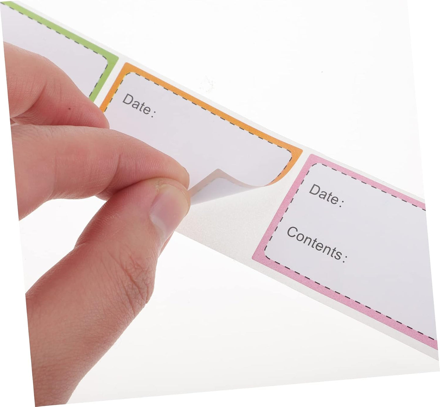 Zerodeko Date Stickers for Food Containers Reusable Adhesive Labels Kitchen Storage Roll