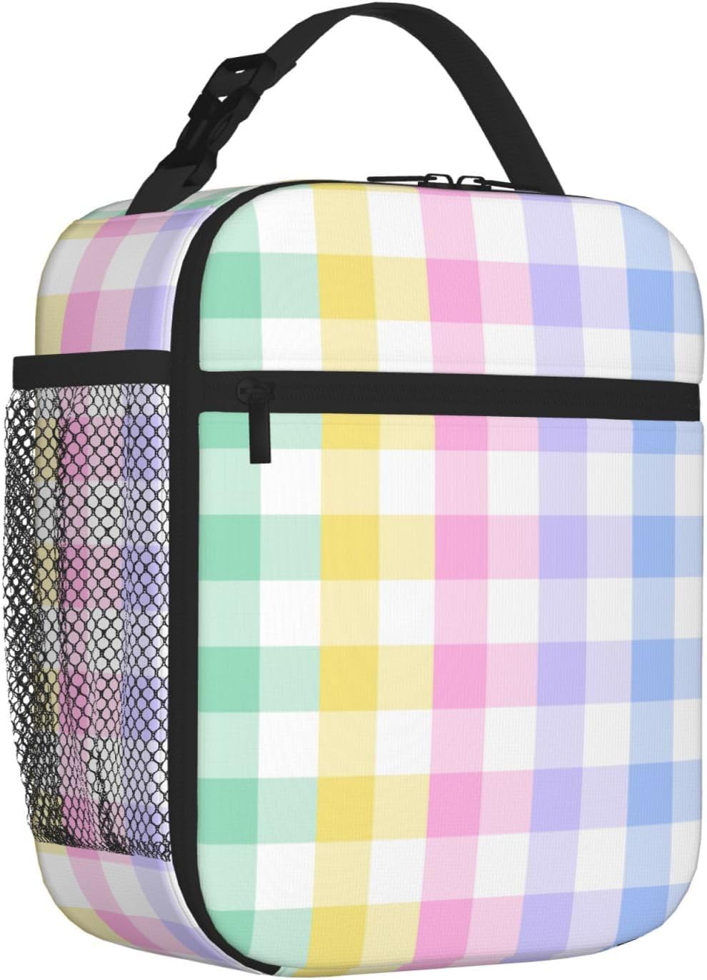 70s Retro Mushroom Floral Insulated Lunch Bag Reusable Cooler Lunch Box Portable Leakproof Thermal Container Tote Bags for Girls Boys School Travel