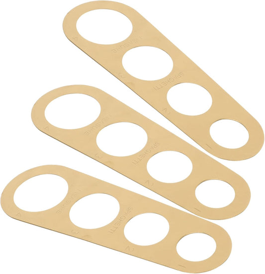 3pcs Spaghetti Ruler Pasta Measuring Guide, 4 Hole Stainless Steel