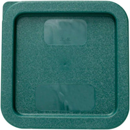 Tiger Chef 18 Quart Commercial Grade Clear Food Storage Square Polycarbonate Containers With Blue Lids 4 Pack