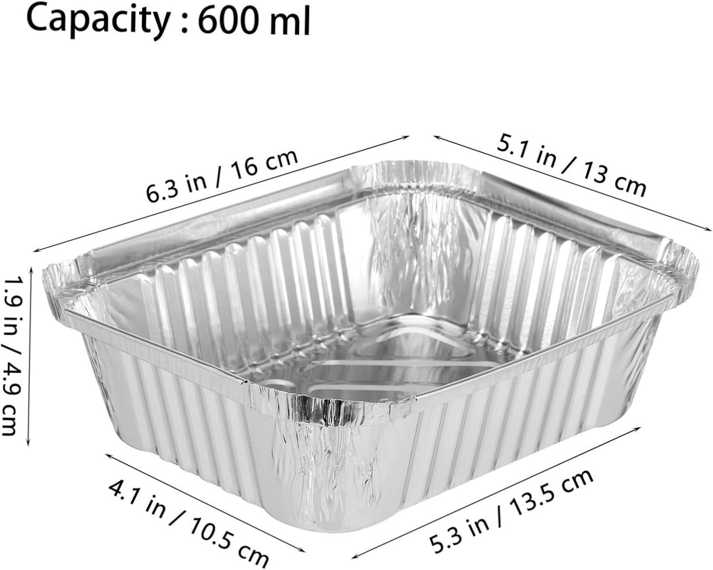 PRETYZOOM 30pcs Aluminium Foil Barbecue Food Containers for Cooking Baking and Meal Prep Versatile Disposable Pans for Grilling Picnics and Parties Capacity