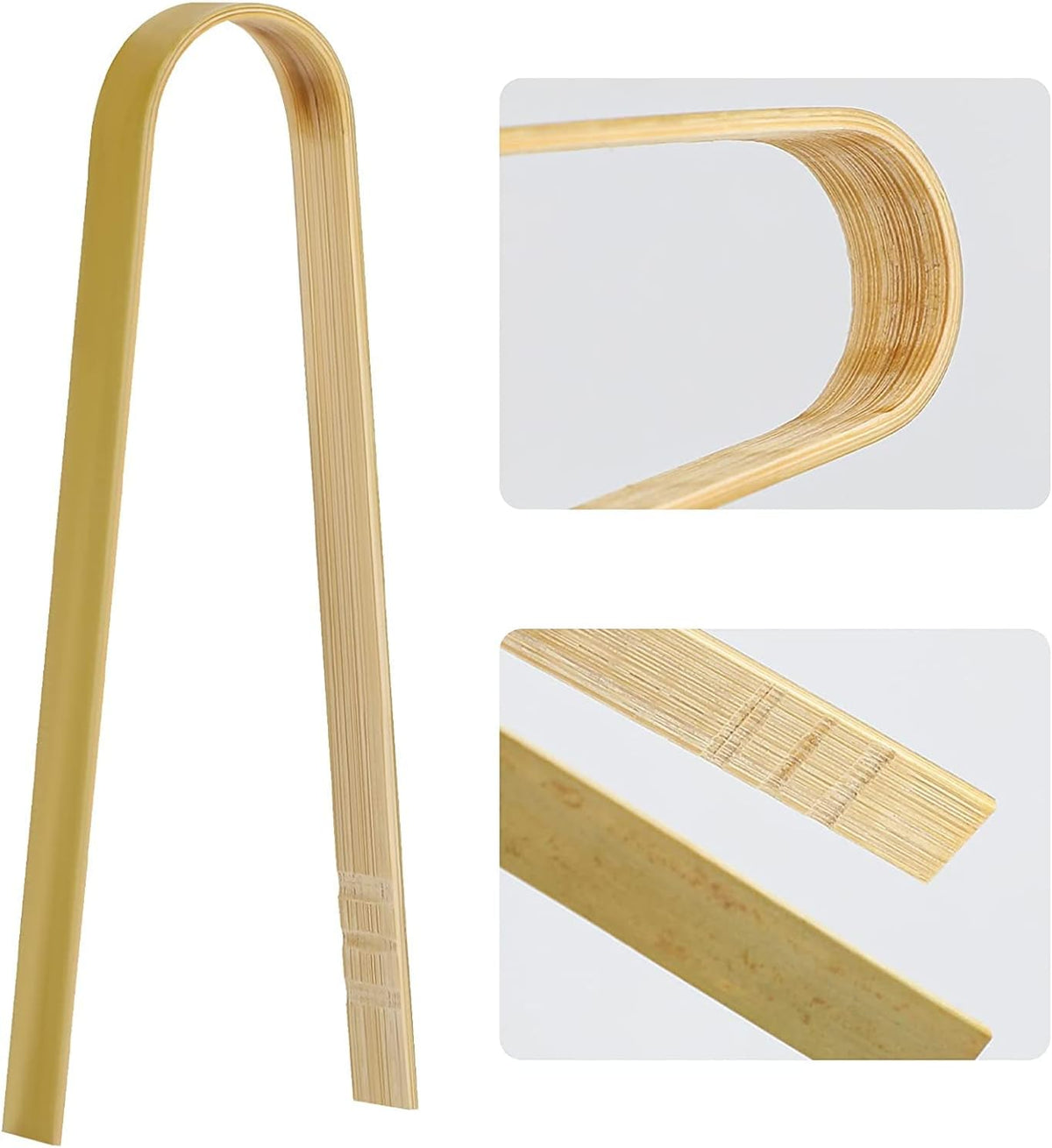 Luter 20pcs Wooden Mini Tongs