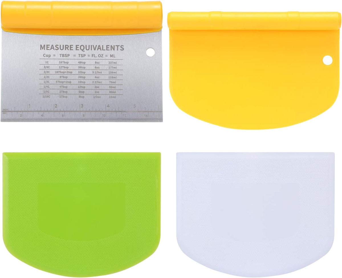 Suanyok Dough Bowl Scraper - Flexible Plastic Multi-Function Kitchen tools