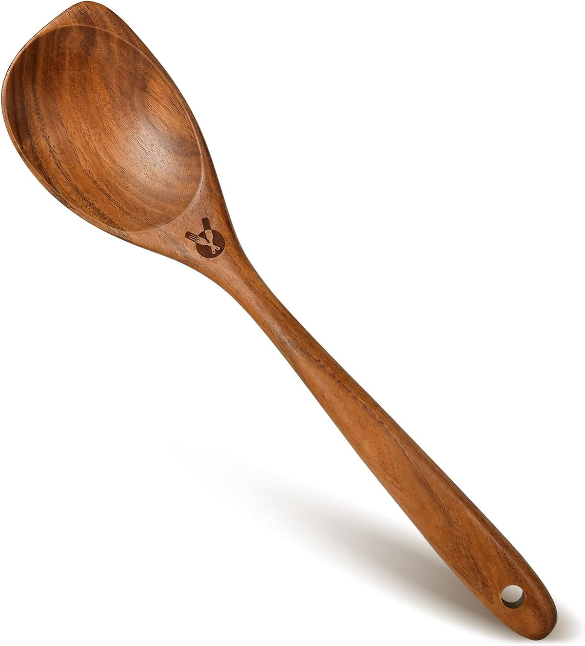 Wooden Spoons for Cooking, Premium Teak Wooden Cooking Utensils for Serving