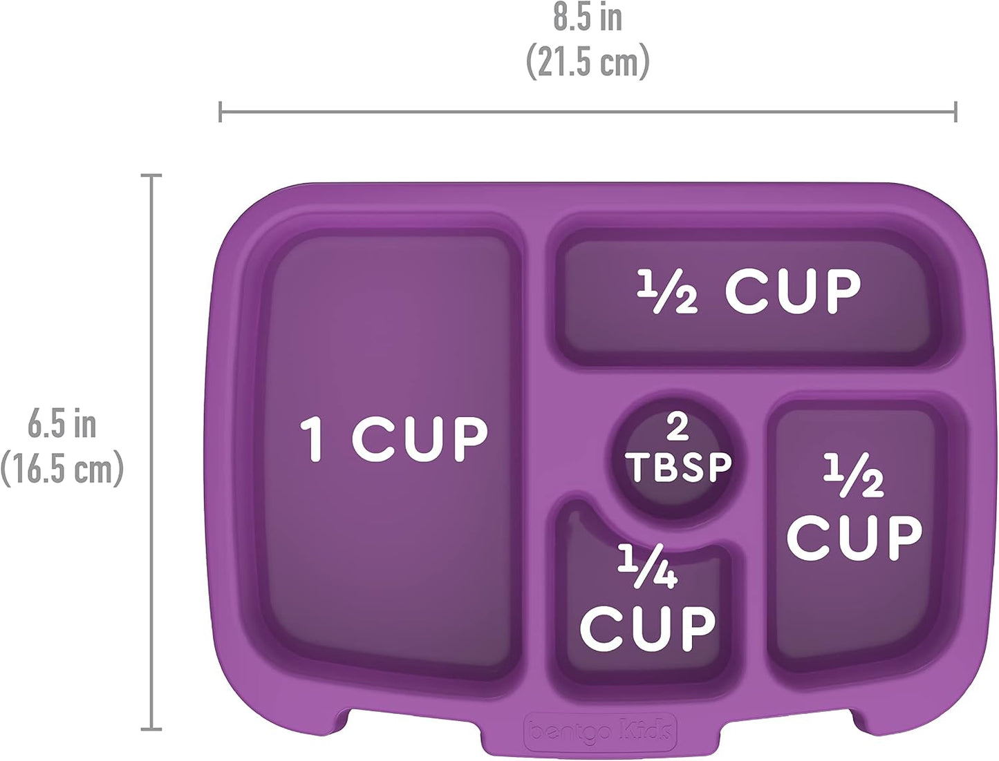 Bentgo® Kids Tray with Transparent Cover - Reusable, BPA-Free, 5-Compartment Meal Prep Container with Built-In Portion Control for Healthy, At-Home Meals & On-the-Go Lunches (Coral)