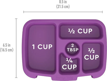 Bentgo® Kids Tray with Transparent Cover - Reusable, BPA-Free, 5-Compartment Meal Prep Container with Built-In Portion Control for Healthy, At-Home Meals & On-the-Go Lunches (Coral)