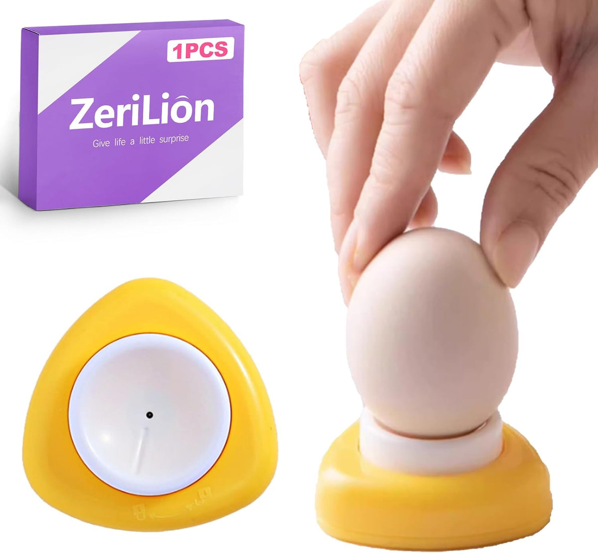 Egg Piercer Tool for Raw Eggs Easy Peel Egg Pricker with Retractable Pin Durable Egg Puncher for Hard Boiled Eggs Cooking Prep Kitchen Accessory