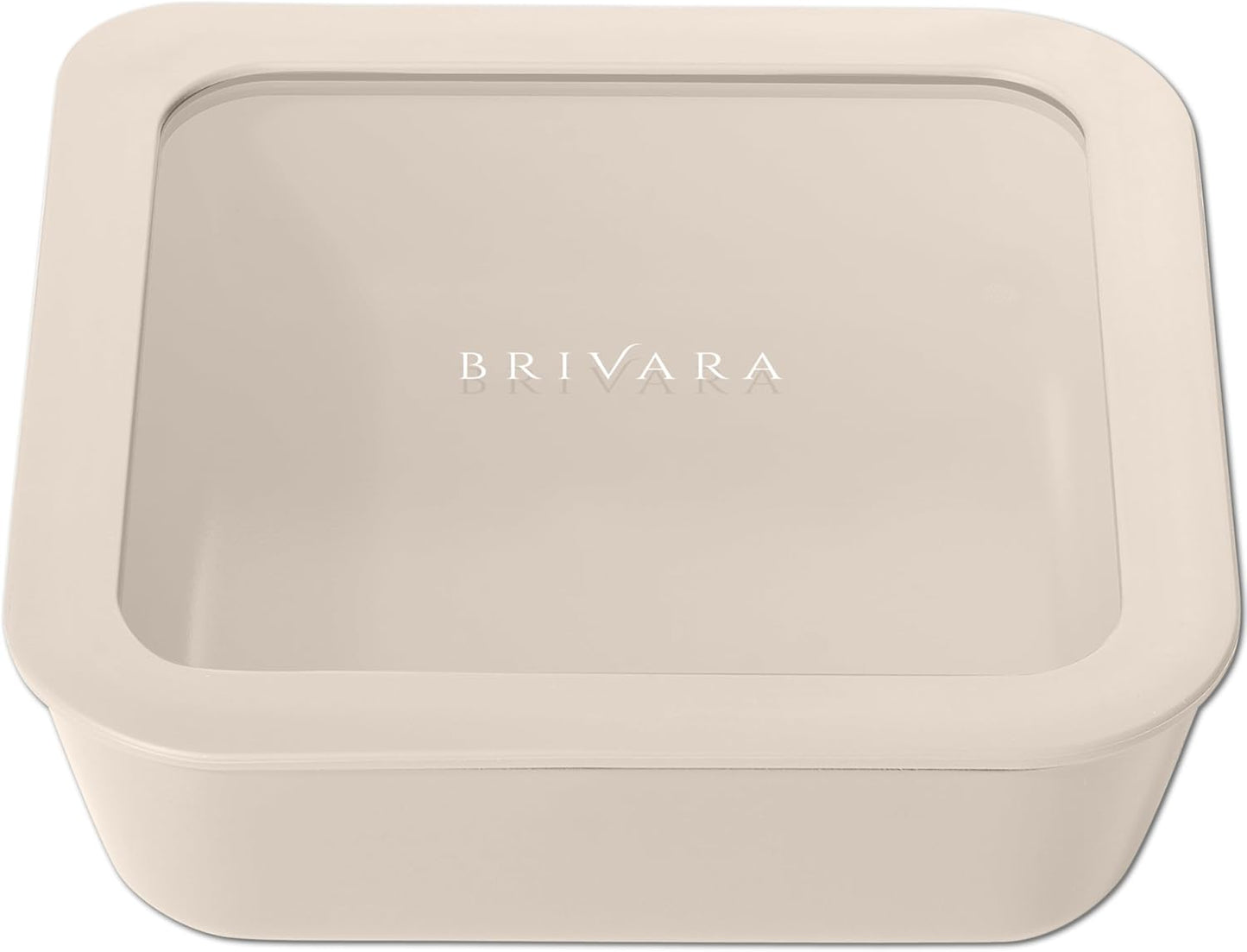 Ceramic Coated Glass Food Storage Container | No PTFE, PFOA, PFAS, and BPA | Reusable Non Toxic Meal Prep Container with Glass Lid | Easy To Store | 3 Cup Rectangle [Onyx]