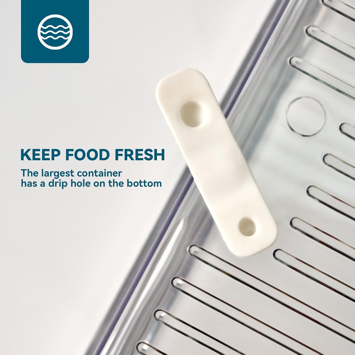 Luckore 4 Piece Refrigerator Organizer Bins, Clear Fridge Organizers and Storage, Stackable with Lids, Food Storage Containers for Fruit, Vegetable, Drinks, Cereals