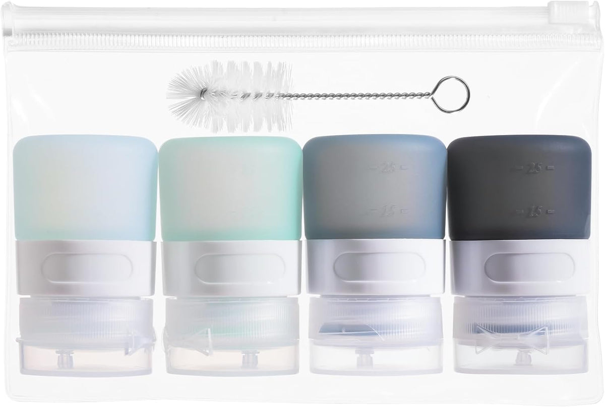 MICEBAY 2 oz Condiment Squeeze Bottles, Leakproof Salad Dressing Container
