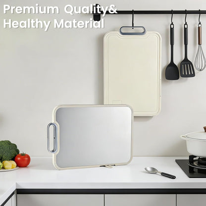 Titanium Cutting Board, Double Sided Pure Titanium Chopping Board, 16”×10”